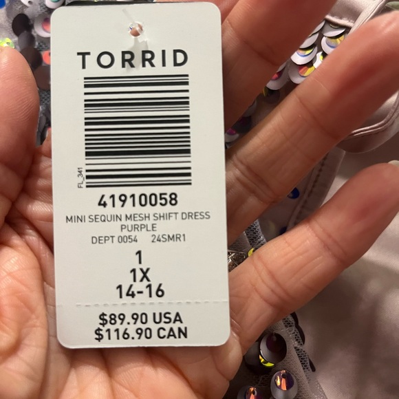 Torrid Multicolor Sequin Mini Dress - Picture 3 of 7